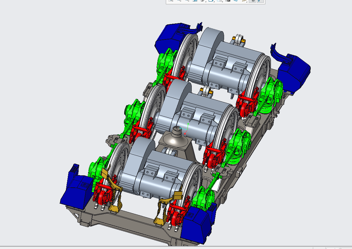 HXD3电力机车转向架SW模型